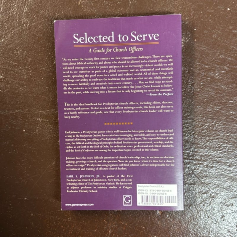 Selected to Serve