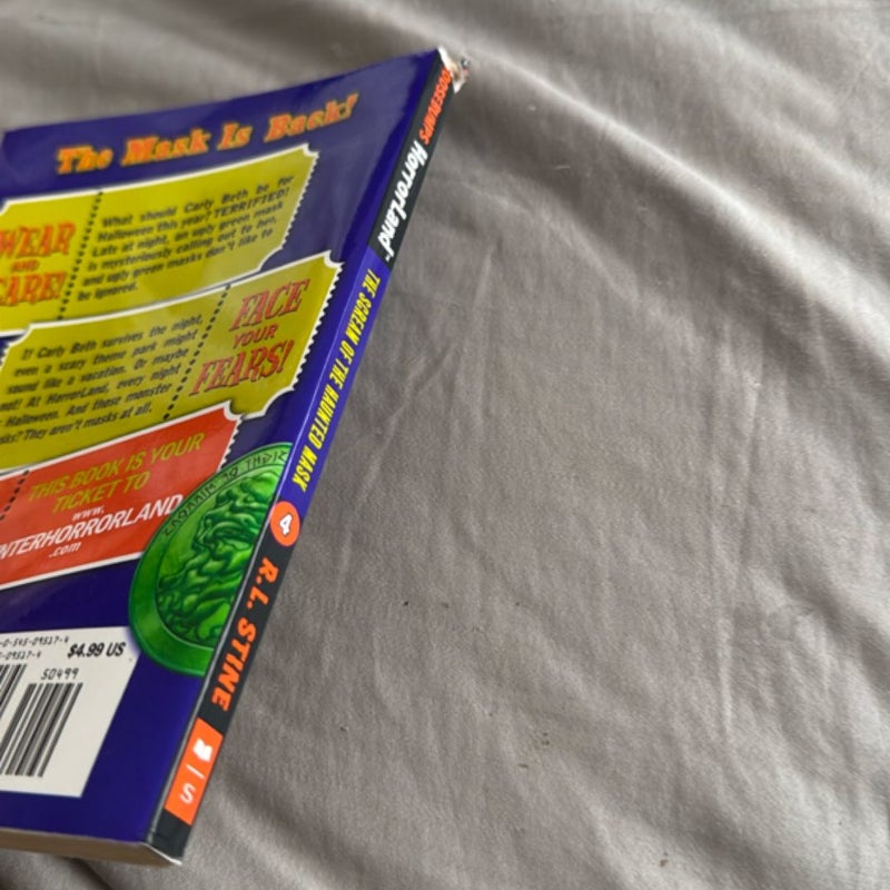 Goosebumps Horrorland the scream of the haunted mask First Edition