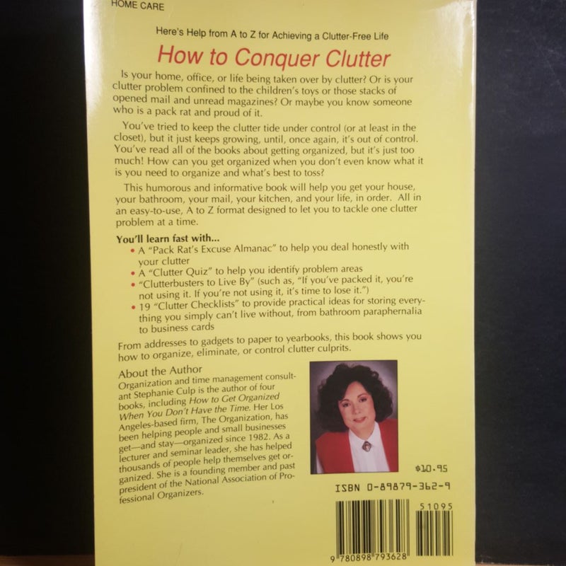 How to Conquer Clutter