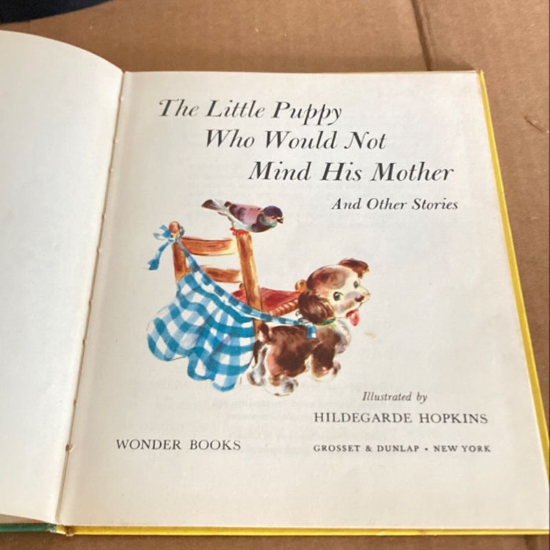 (VINTAGE 1949)The Little Puppy Who Would Not Mind His Mother