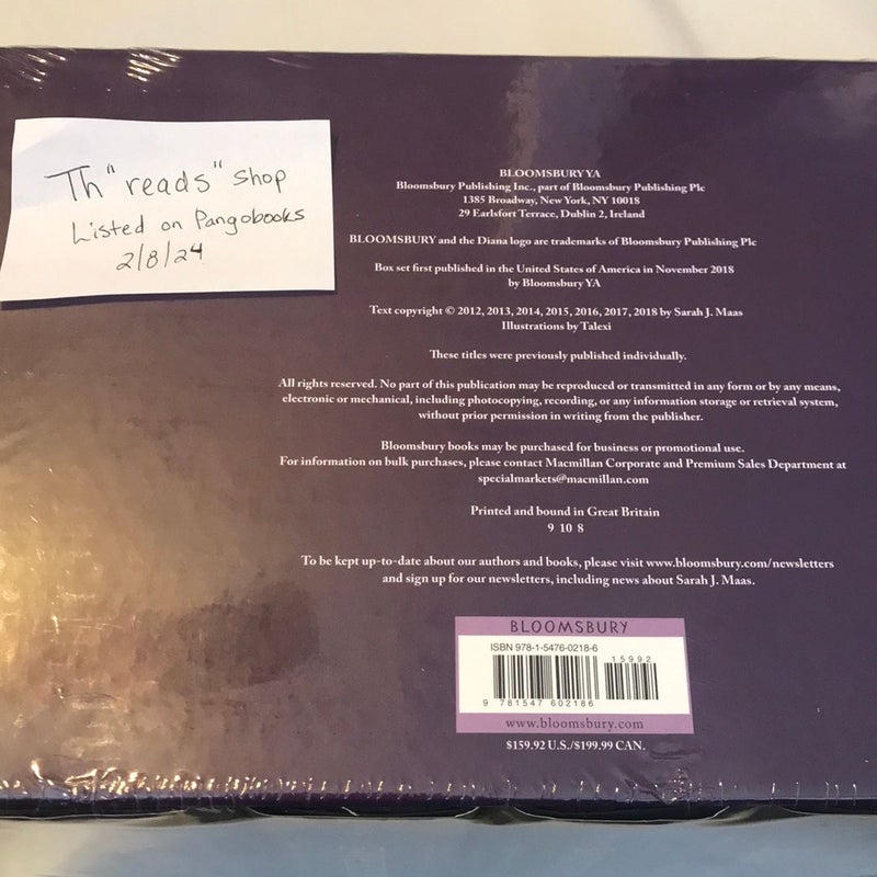 Throne of Glass Factory Sealed Hardcover OOP Box Set