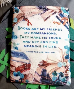 Large Padded Book Sleeve - Paolini Quote