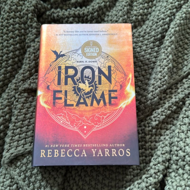 Iron Flame SIGNED FIRST EDITION 