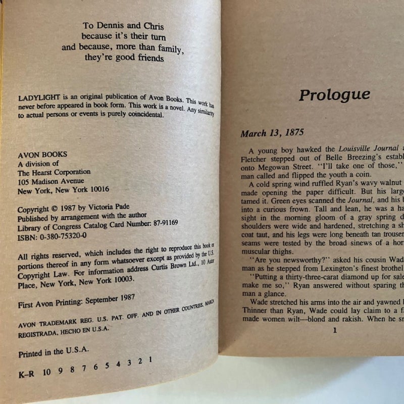 Ladylight - 1st Printing