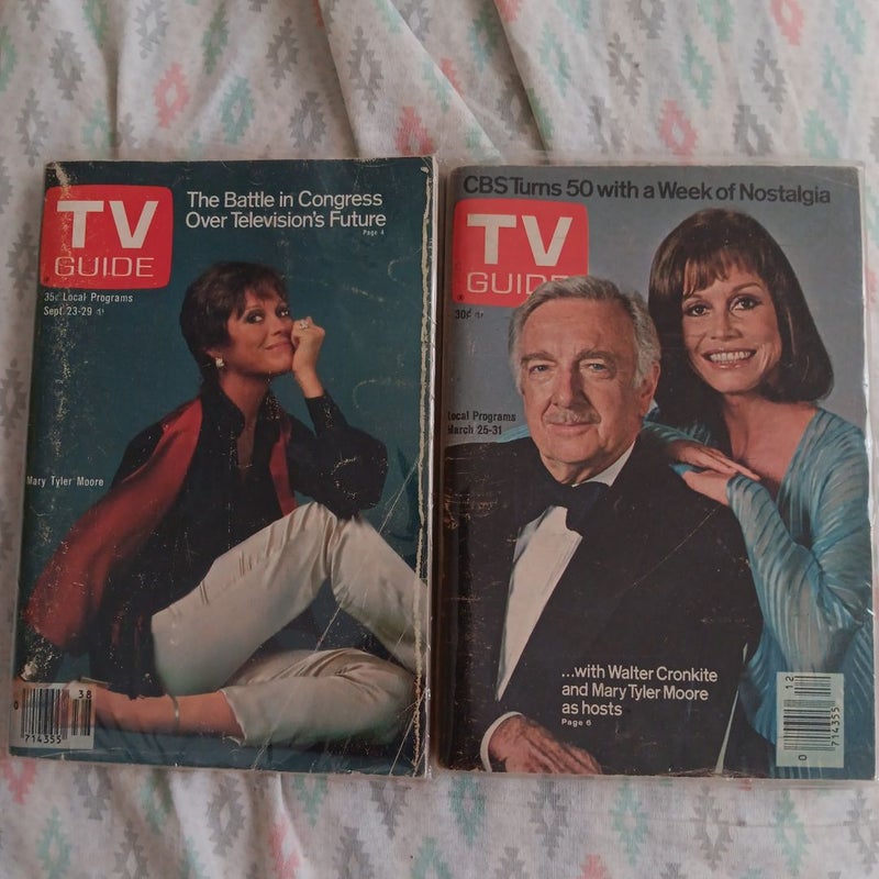 TV Guide 1970s (Mary Tyler Moore Covers)