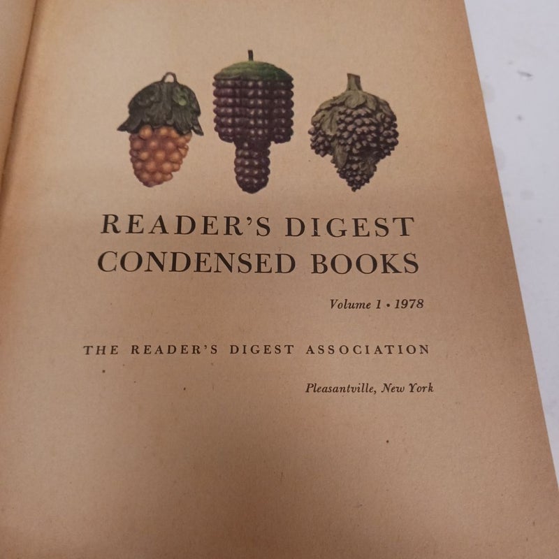 Reader's Digest Condensed Books Vol 1