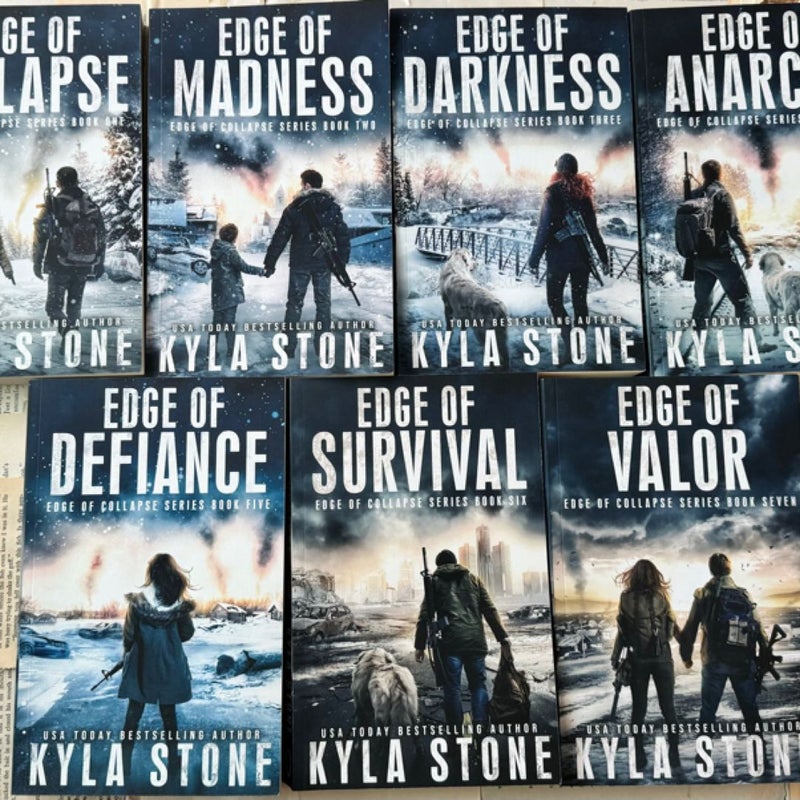 Kyla Stone Edge of Collapse Books 1-7 + Chaos Rising