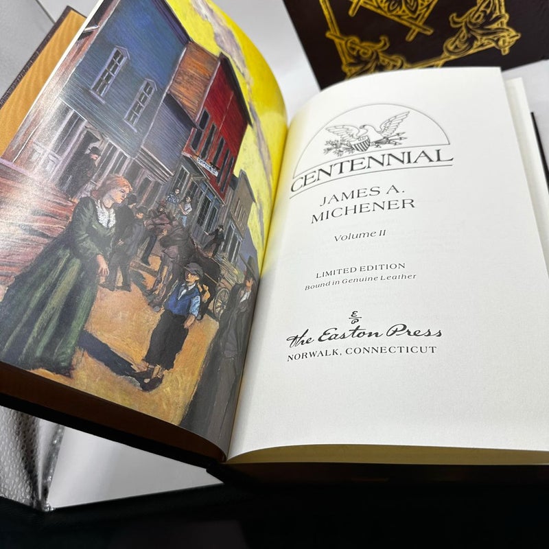 Centennial  2 vol (Easton Press 1988 Limited Leather)