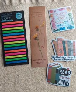 Book Goodies - Bookmark, Stickers and Tabs