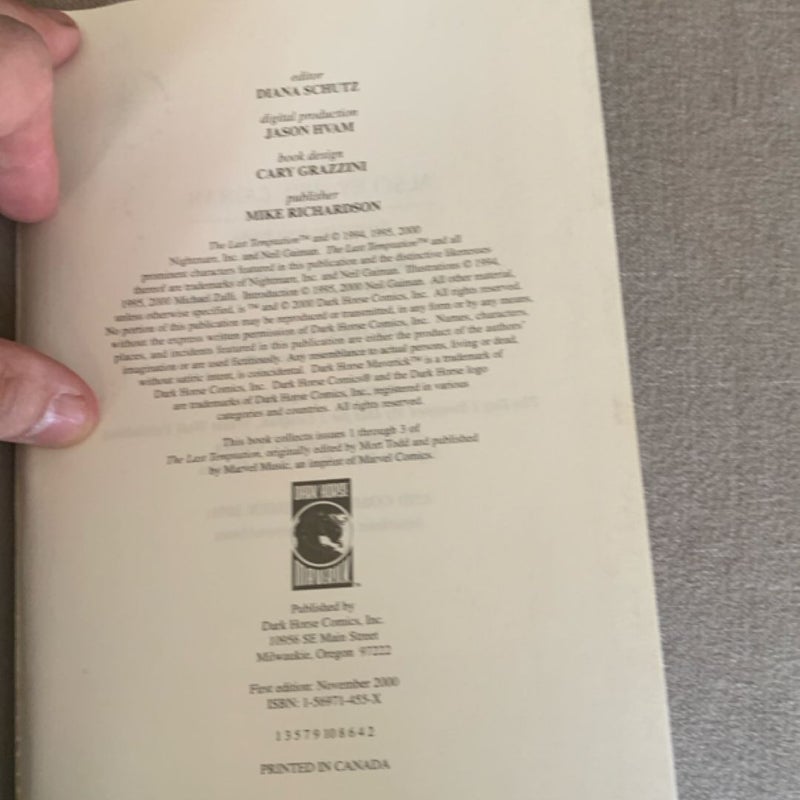 THE LAST TEMPTATION- 1st/1st Collected Paperback