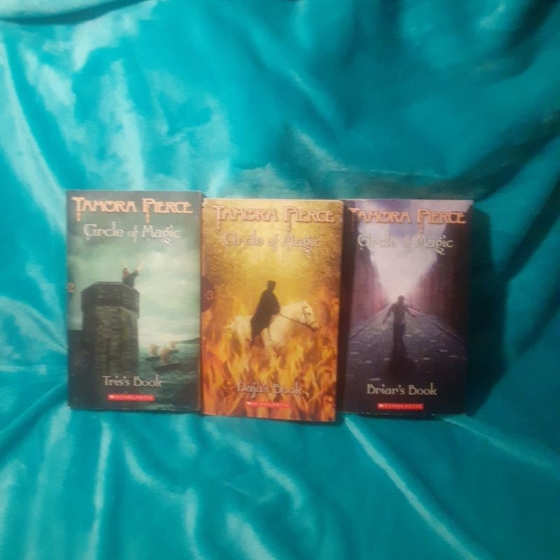 Circle Of Magic 3 Book Set Lot By Tamora Pierce, Books 2,3,4, Tris, Daja, Briar