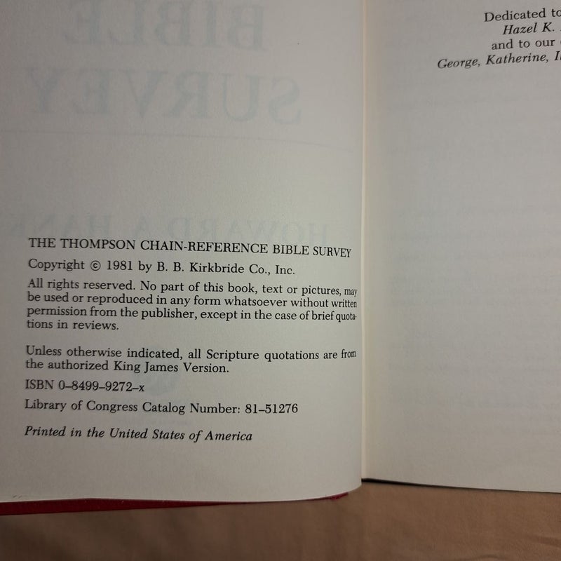 The Thompson Chain-Reference Bible Survey