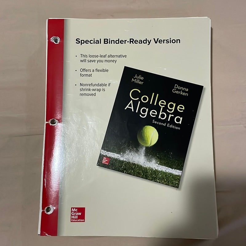 Loose Leaf Version for College Algebra