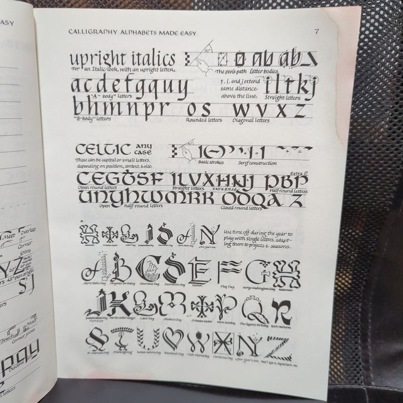 Calligraphy Alphabets Made Easy