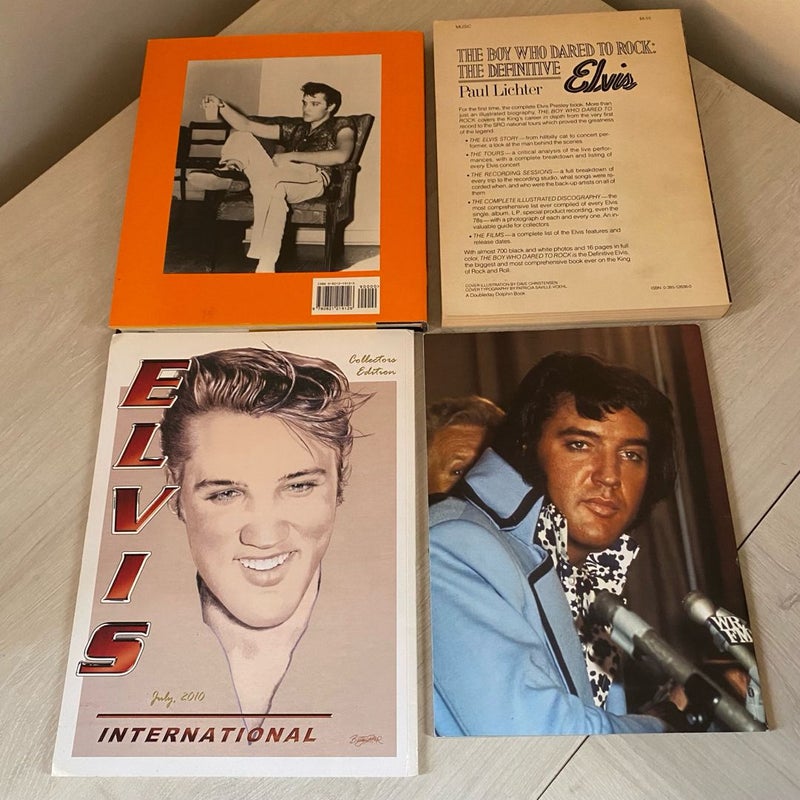 Lot of Four (4) Elvis Presley Books & Magazines - Limited Edition 