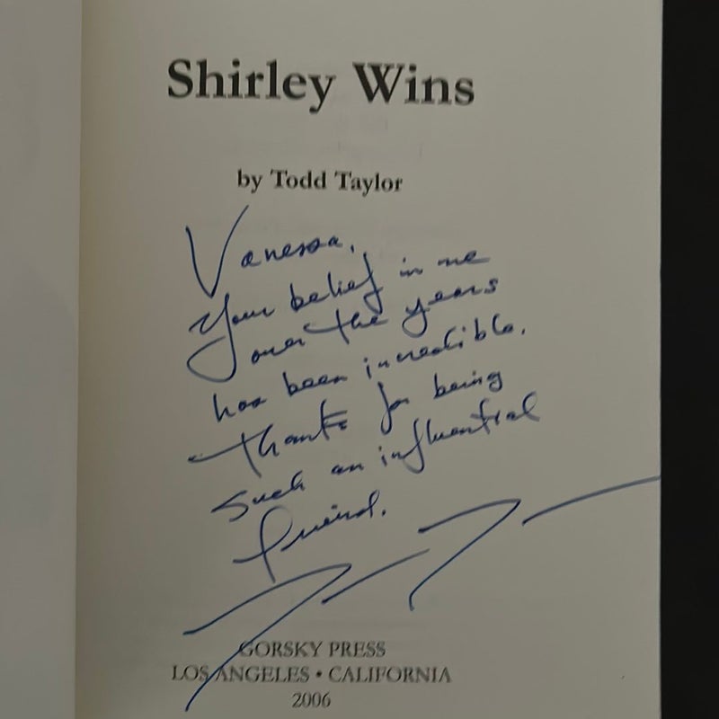 Shirley Wins (signed)