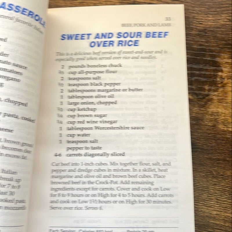 Crock Pot Slow Cooker Cuisine