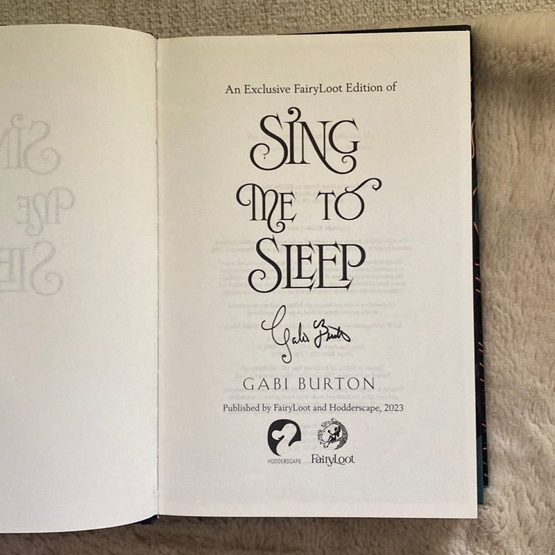 Sing Me to Sleep - Fairyloot Signed Edition