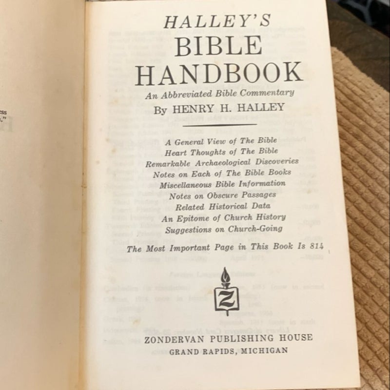 Halley’s Bible Handbook 