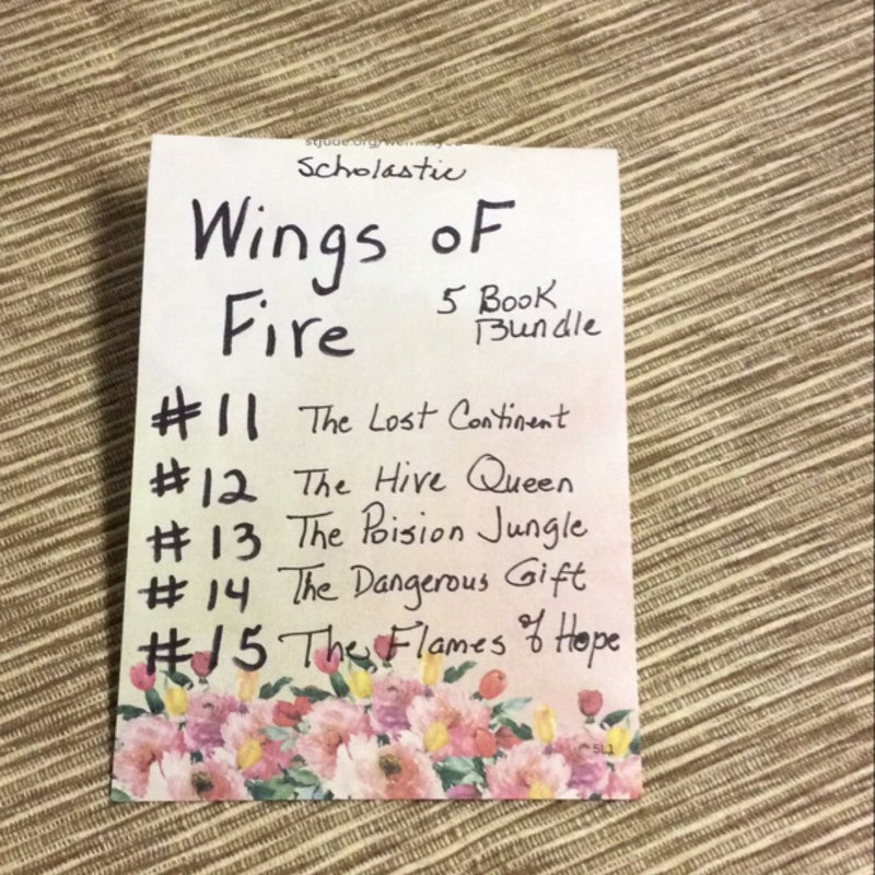 Wings of Fire Bundle Volumes  #11-15