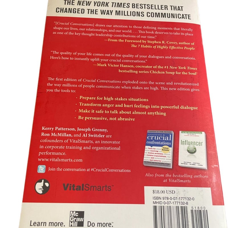 Crucial Conversations Tools for Talking When Stakes Are High, Second Edition