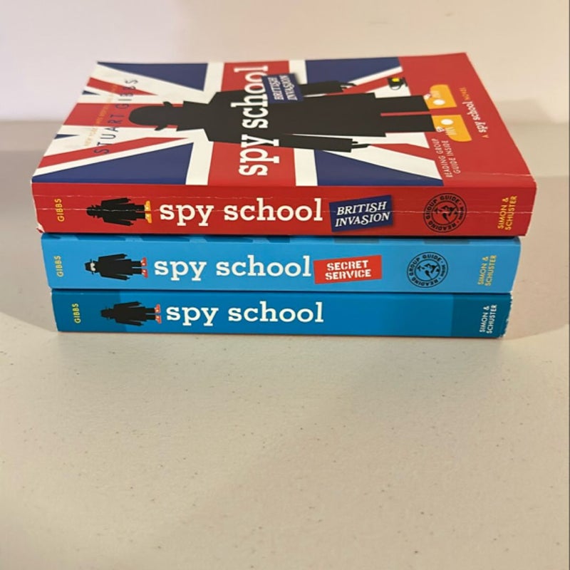 Lot of 3 Spy School books