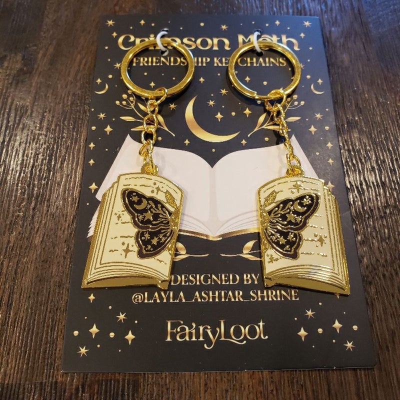 Fairyloot: The Crimson Moth Friendship Keychain Set