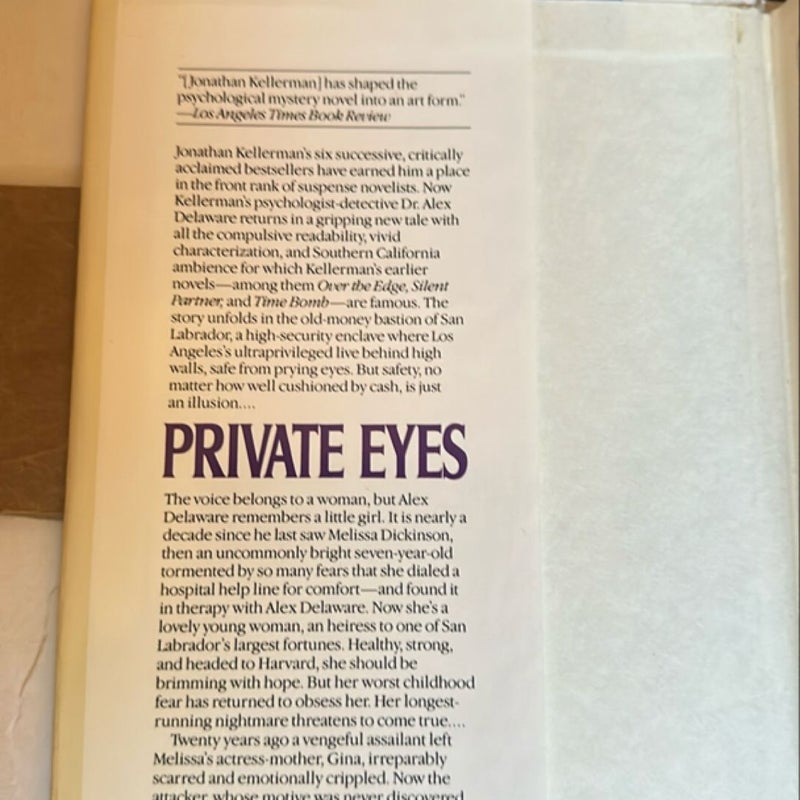 Jonathan Kellerman Private Eyes