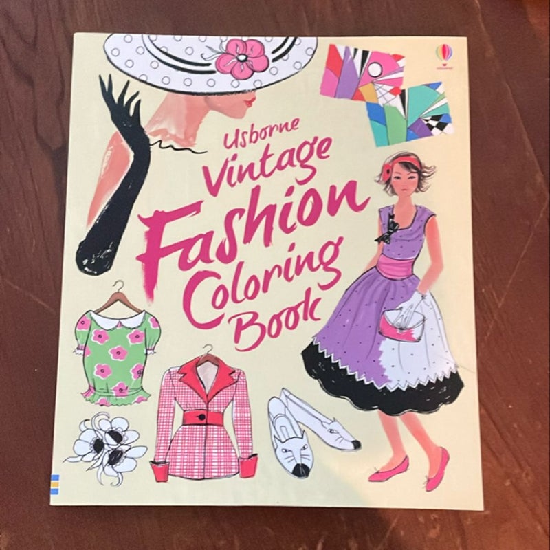 Vintage Fashion Coloring Book IR