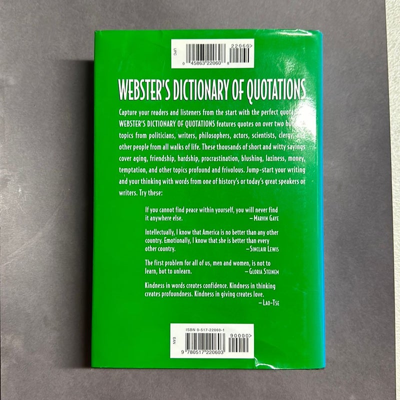 Webster's Dictionary of Quotations