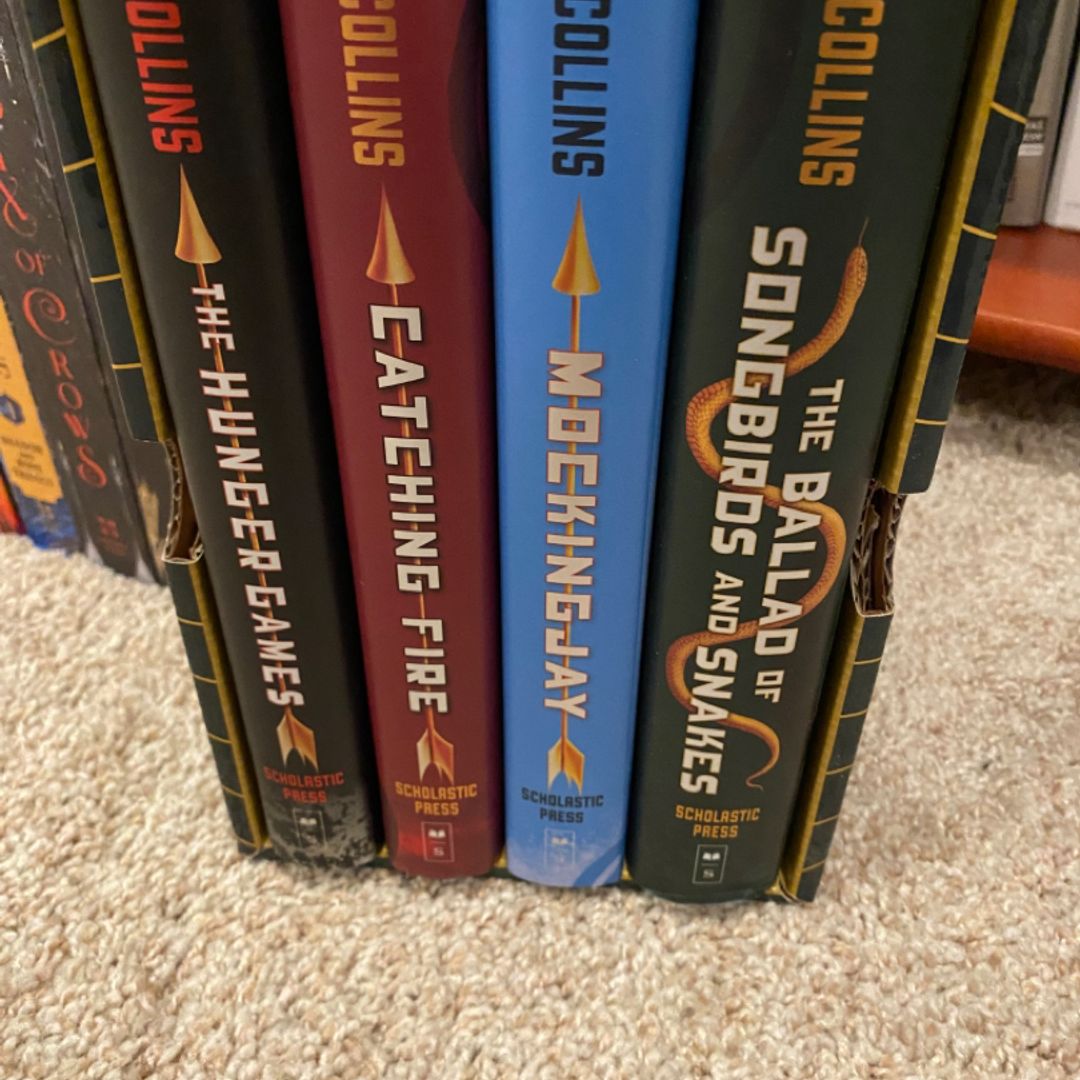 Hunger Games book set by Suzanne Collins, Hardcover