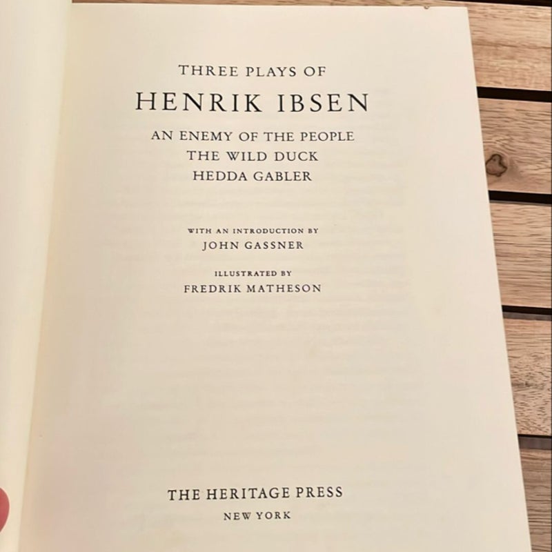 Three Plays by Henrik Ibsen (1965)