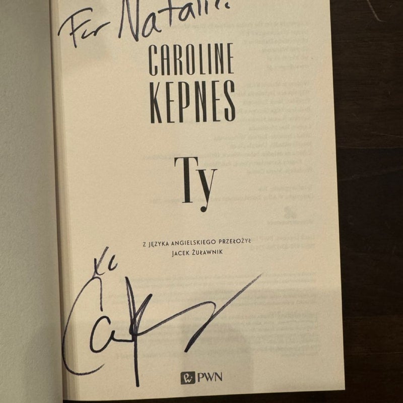 TY (YOU) signed Polish edition 