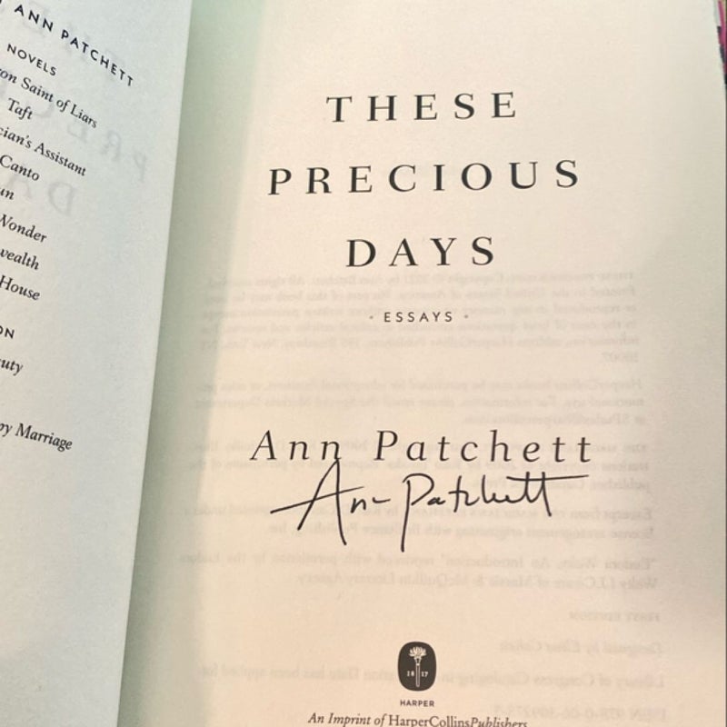 These Precious Days - Signed First Edition