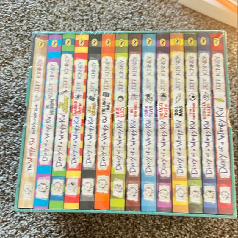 A Library of a Wimpy Kid 1-14Books Boxed Set, Complete Full Collection Series,