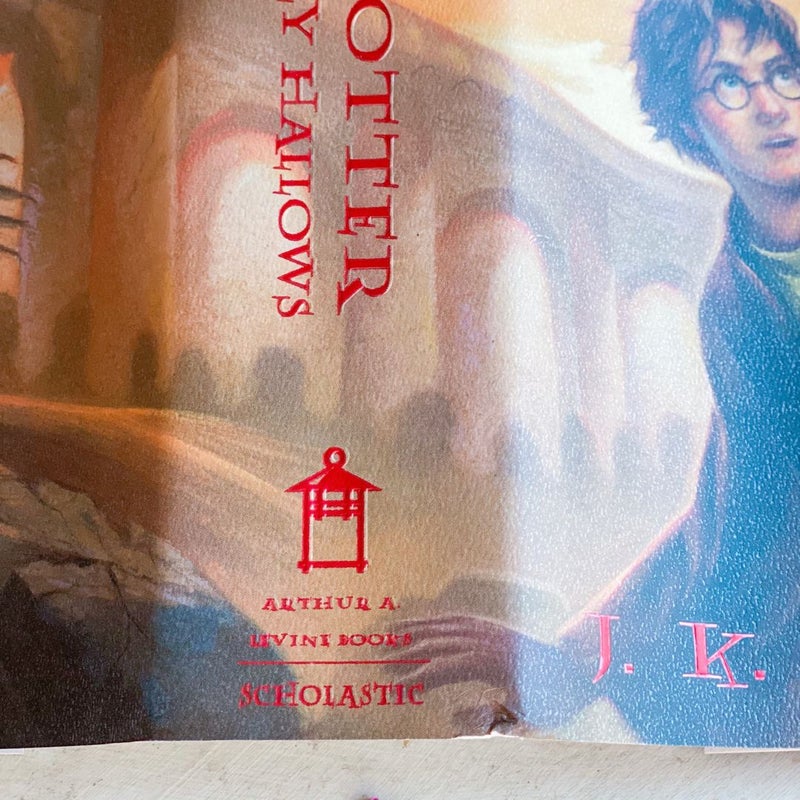 RARE Harry Potter set of 7 Dust Jackets + Bonus Cursed Child Jacket
