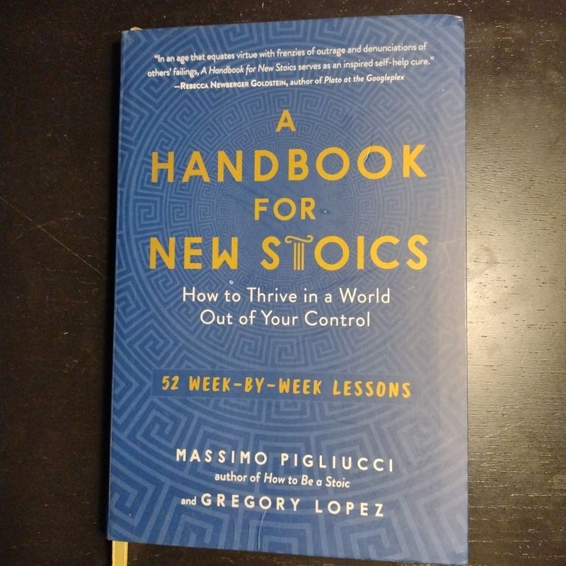 A Handbook for New Stoics