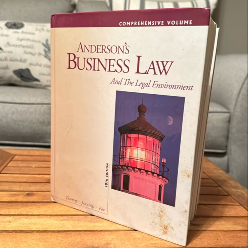 Anderson's Business Law and the Legal Environment