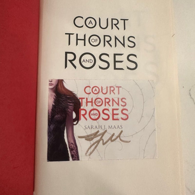 A Court of Thorns and Roses complete 1/1 set with SIGNED ACOTAR 