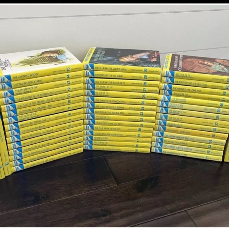 Nancy Drew Complete Series Set 1-56 Glossy Flashlight Hardcover Edition