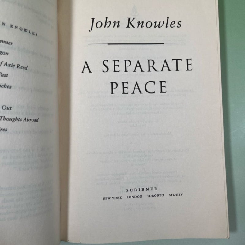 A Separate Peace