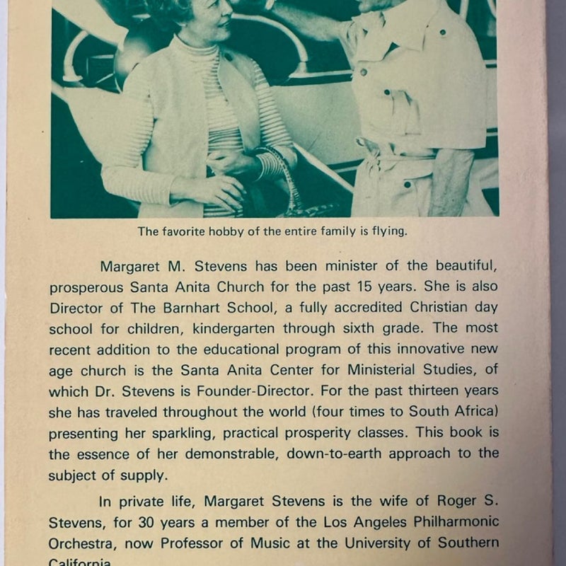 SIGNED Prosperity Is Gods Idea by Margaret M. Stevens 1982 Paperback