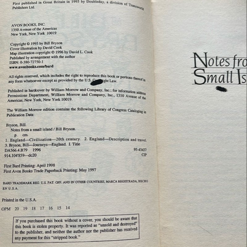 Notes from a Small Island