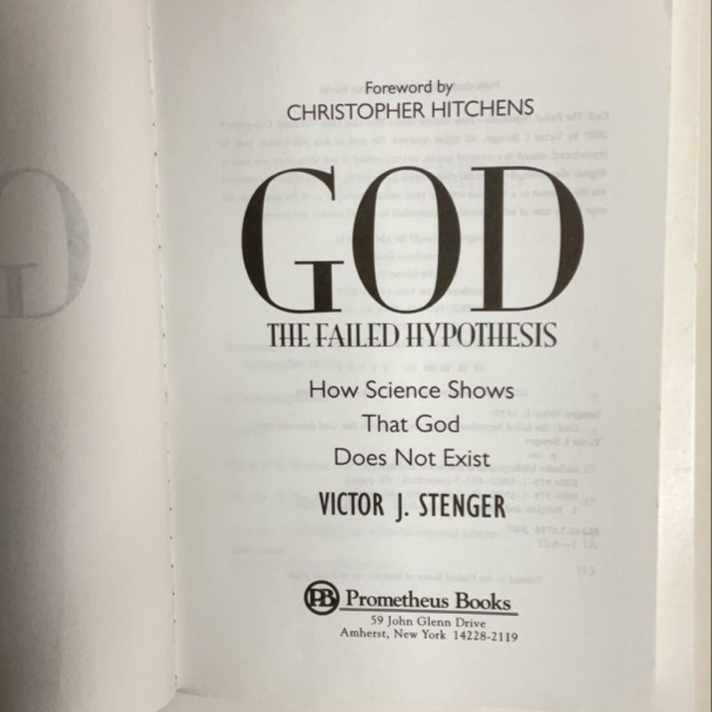 God - The Failed Hypothesis