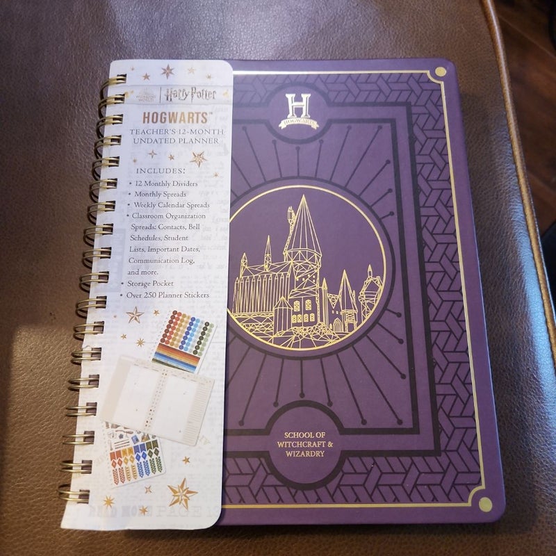 Harry Potter: Hogwarts Teacher's 12-Month Undated Planner