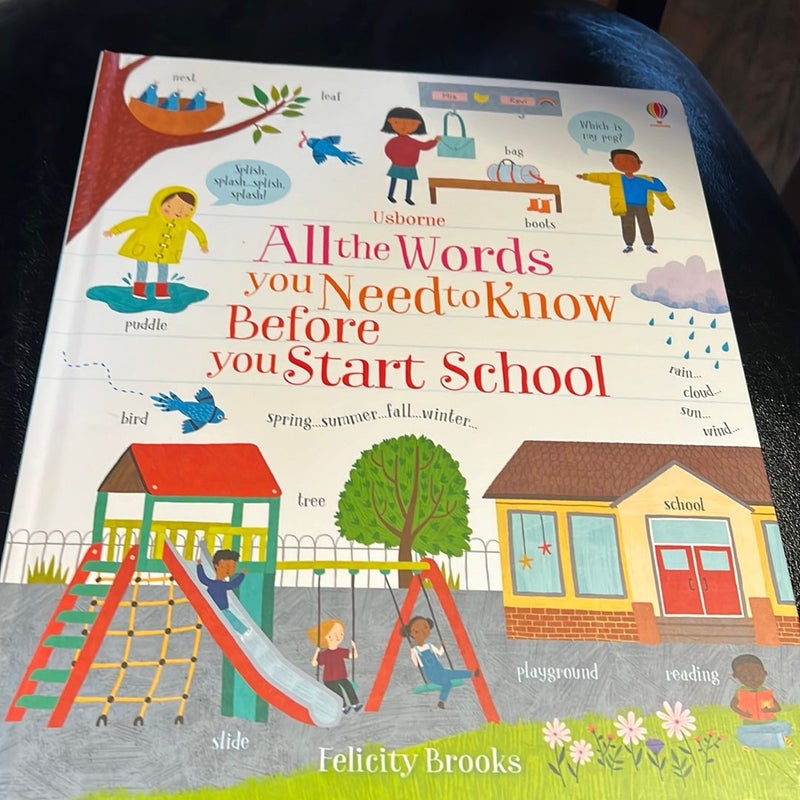 All the words you need to know before you start school 