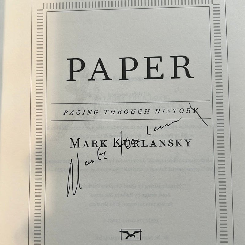 Paper - signed by author
