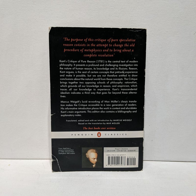 Critique of Pure Reason