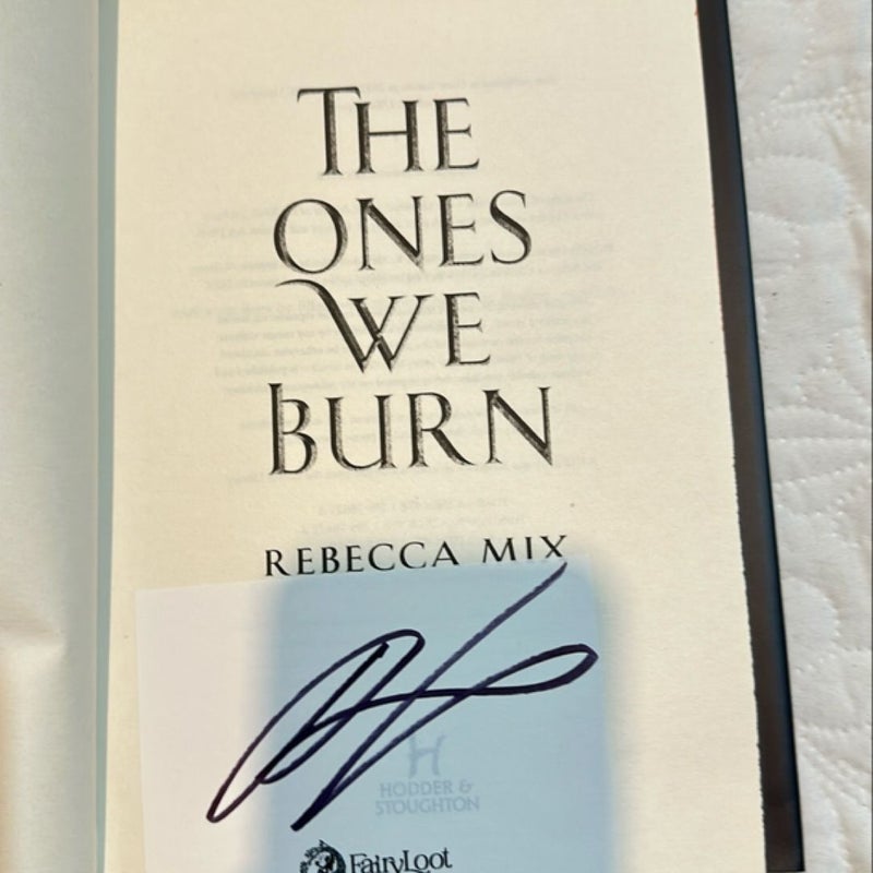 The Ones We Burn 