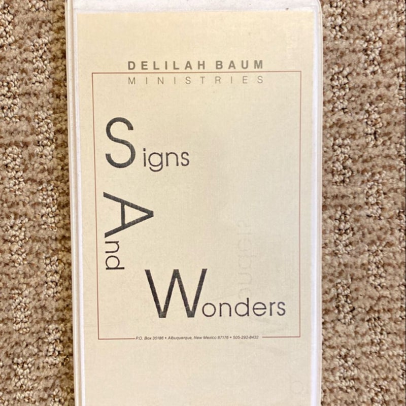 Signs and Wonders Audio cassettes 